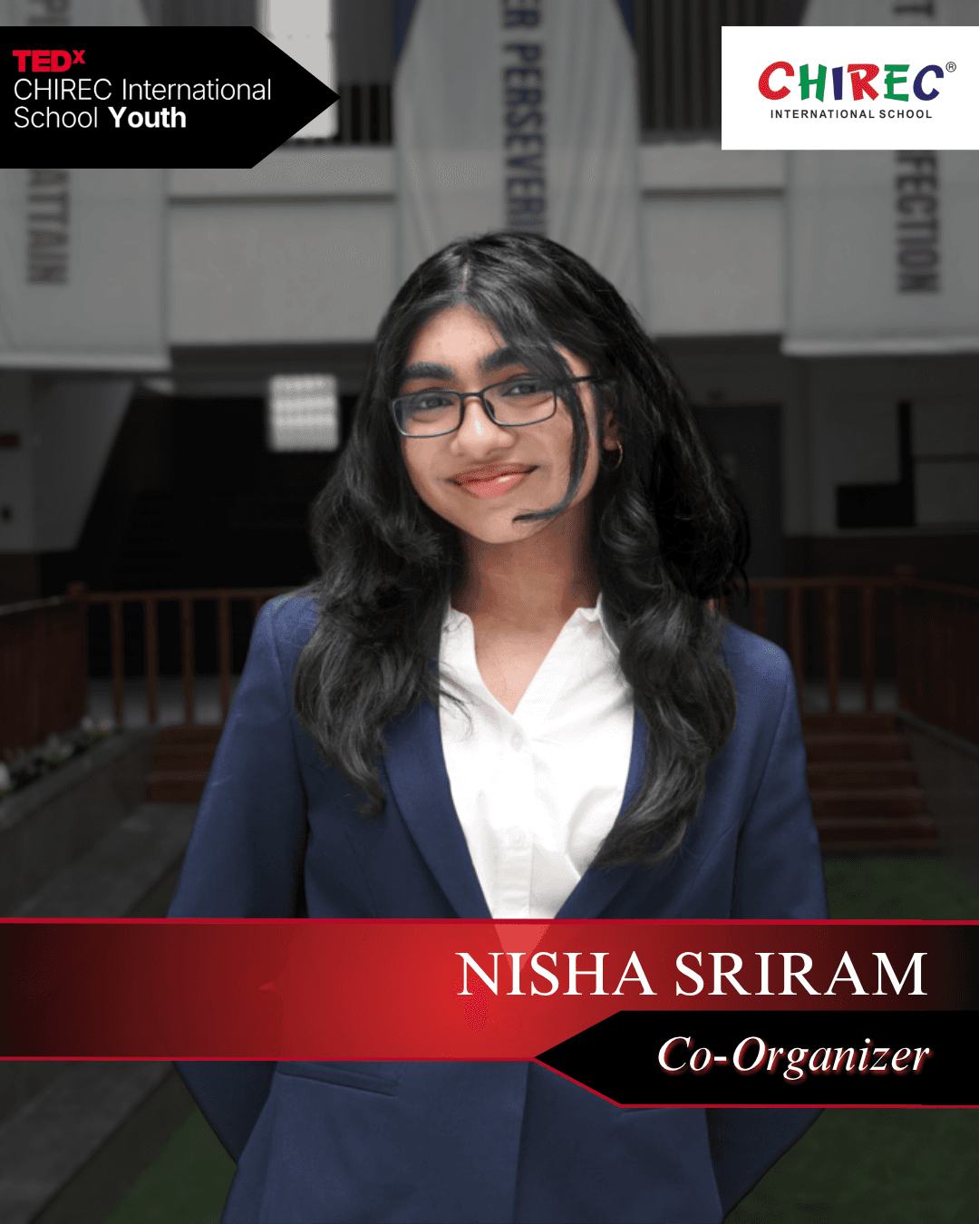 Nisha Sriram is an IBDP Year 2 student studying Economics, English, Math AA, and Computer Science at higher level. She’s passionate about storytelling in all its forms, whether it’s through music, journalism, or thoughtful conversations.
As Editor-in-Chief of her school newspaper, she’s had a front-row seat to the originality and insight students bring to the table. At TEDx this year, she’s excited to keep amplifying those voices and creating space for ideas that deserve to be heard.