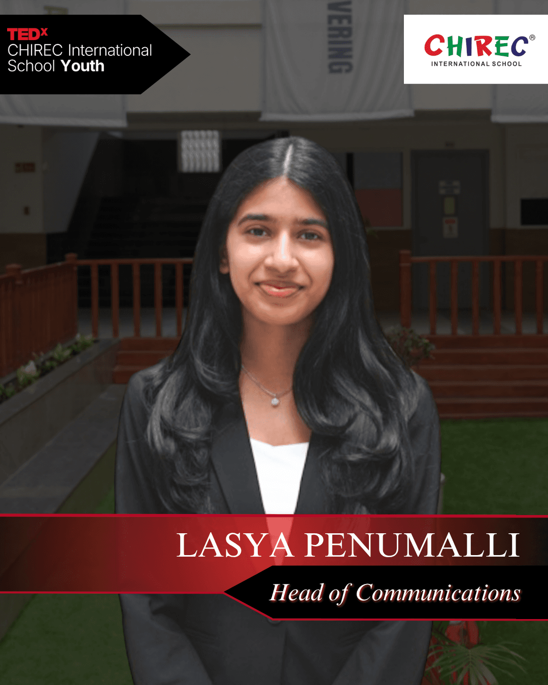 Lasya Penumalli is an IBDP Year 2 student studying Math, Physics, and Economics at the higher level. Whether she’s perfecting her dance compositions or spending time with friends and family, she brings creativity, warmth, and purpose to everything she does. As a TEDx speaker herself and a long-time admirer of TEDx’s mission, Lasya has always found inspiration in the power of ideas to spark connection and change. With her approachable nature and a passion for organizing meaningful events, she’s excited to help make this year’s event a truly unforgettable experience for everyone!