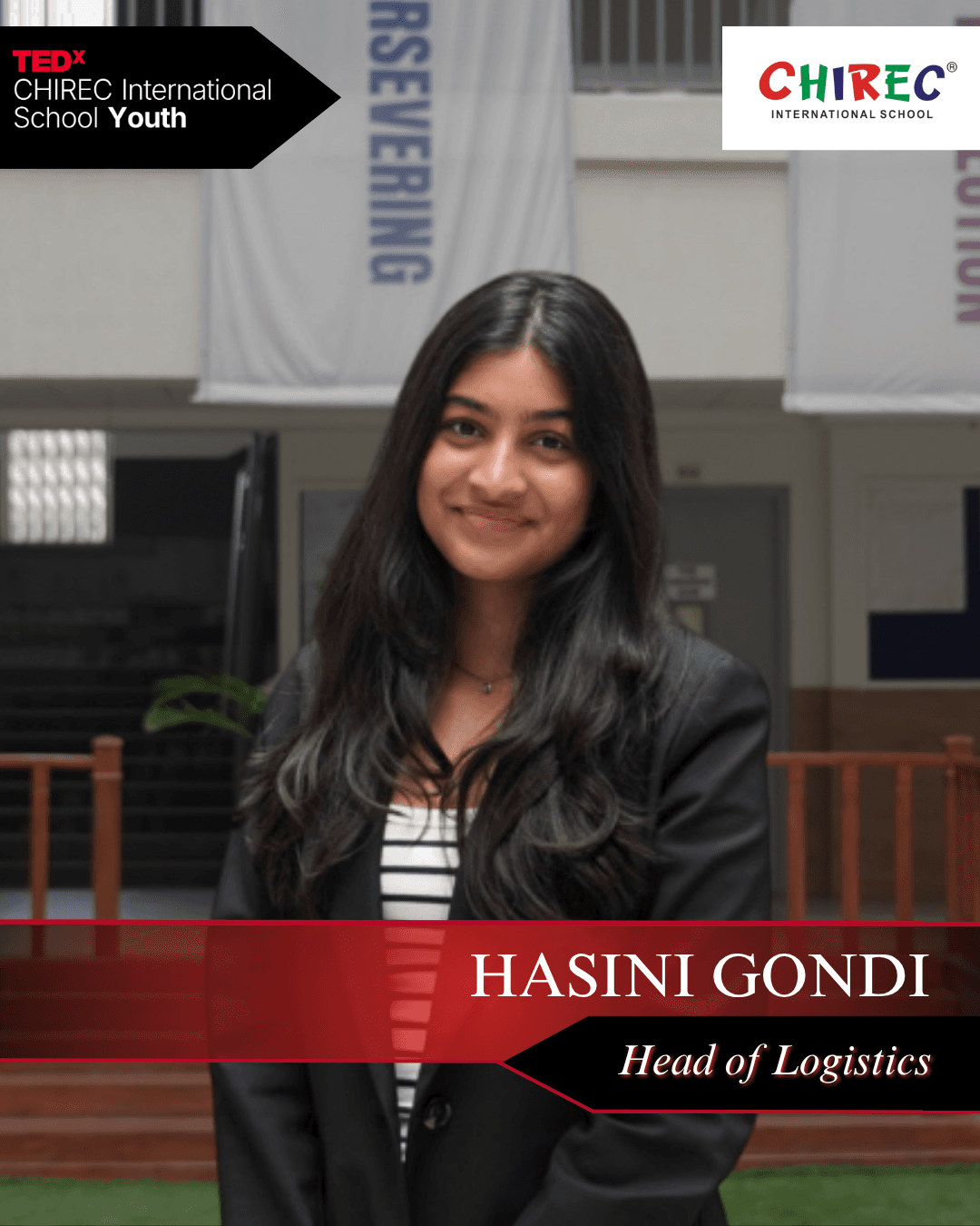 Hasini is an IBDP Year 2 student studying Computer Science, Math, and Biology at a higher level. If you know Hasini, you know that when she’s not dreaming about good food, she’s probably watching a movie, baking, or just catching up on sleep. Her name, inspired by the movie Bomarillu, mirrors her personality which is full of an upbeat and approachable attitude, she pours her heart into everything she does. As an avid TEDx watcher from a young age, Hasini is so excited to play a part in providing this platform for passionate speakers. She can’t wait to see this event come to life better than ever!